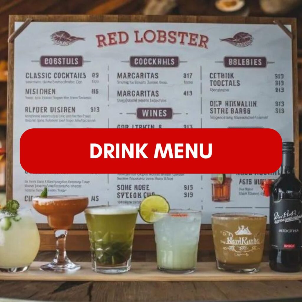 Red Lobster Drink Menu