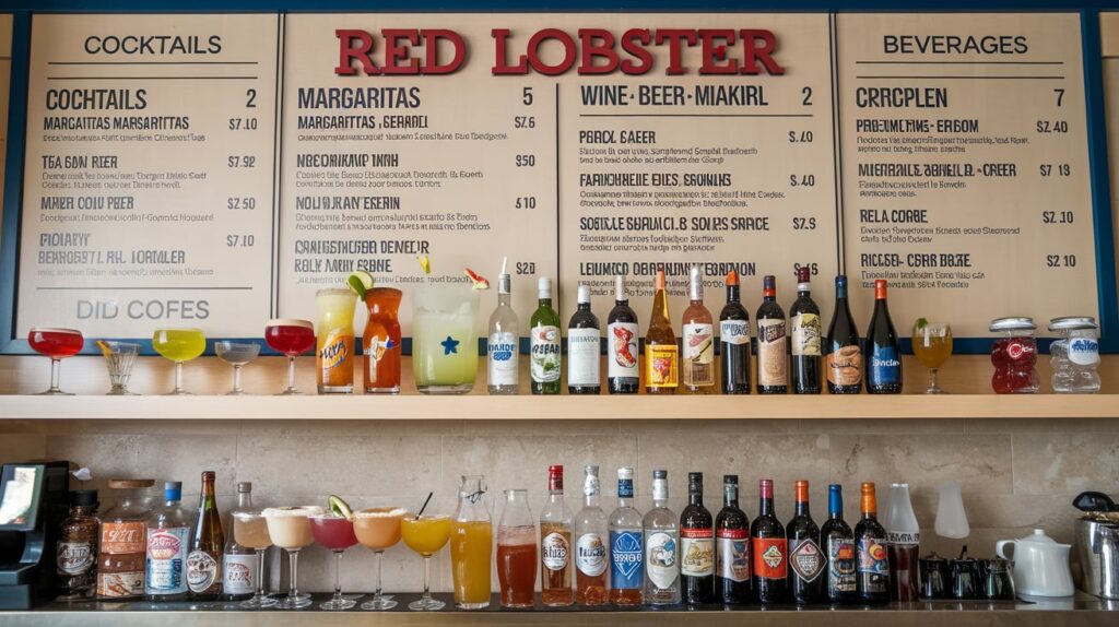 Red Lobster Drink Menu