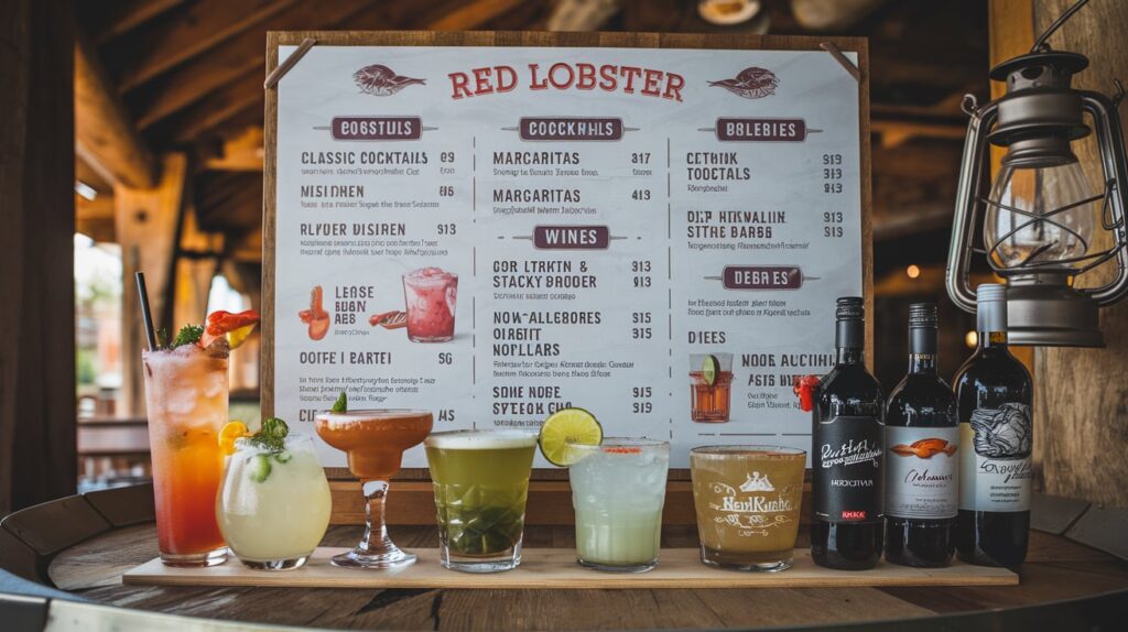 Red Lobster Drink Menu